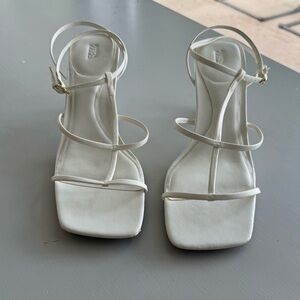 White Zara sandal